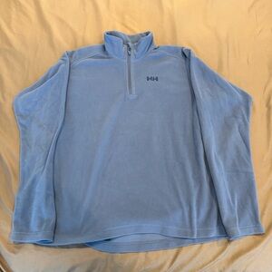 Helly Hansen Daybreaker Fleece Jacket Mens Large Blue Polartec 1/4 Zip Winter